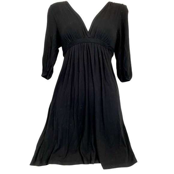 Zara Basics Little Black Cotton Dress - Size Small - Picture 1 of 4